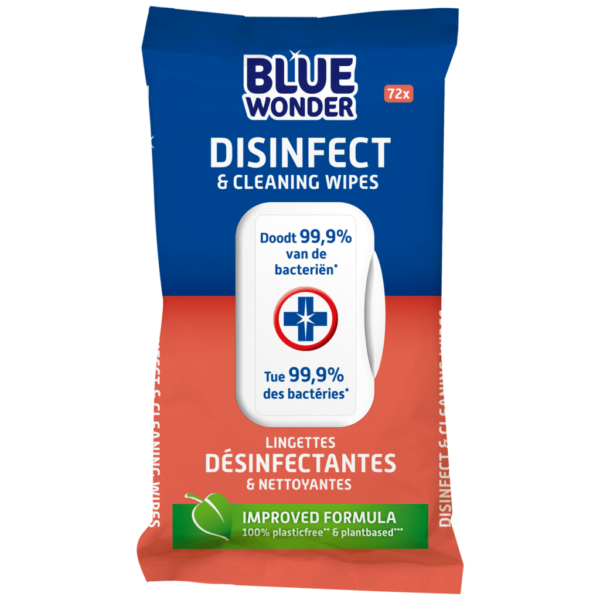 08712038000687 Blue Wonder Desinfectie doekjes 72 stuks front