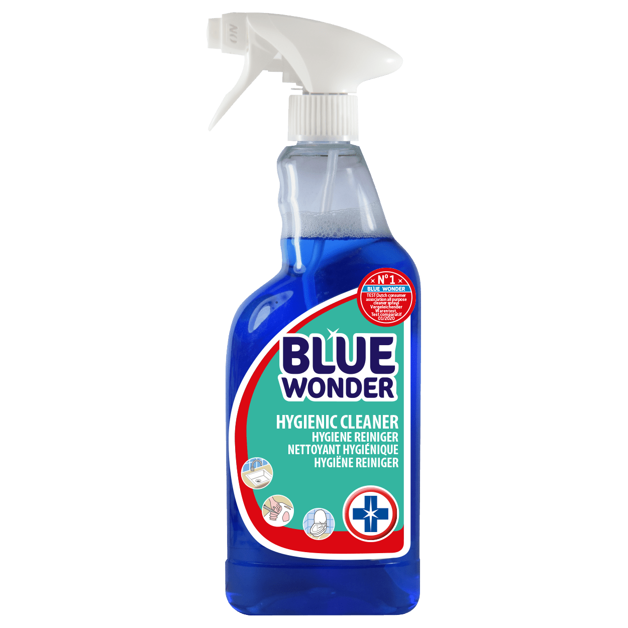 8712038000540 Blue Wonder International Hygiene reiniger spray front