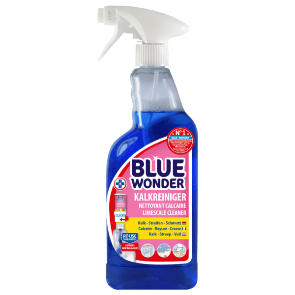 8712038000854 Blue Wonder International Kalkreiniger Spray RE USE front