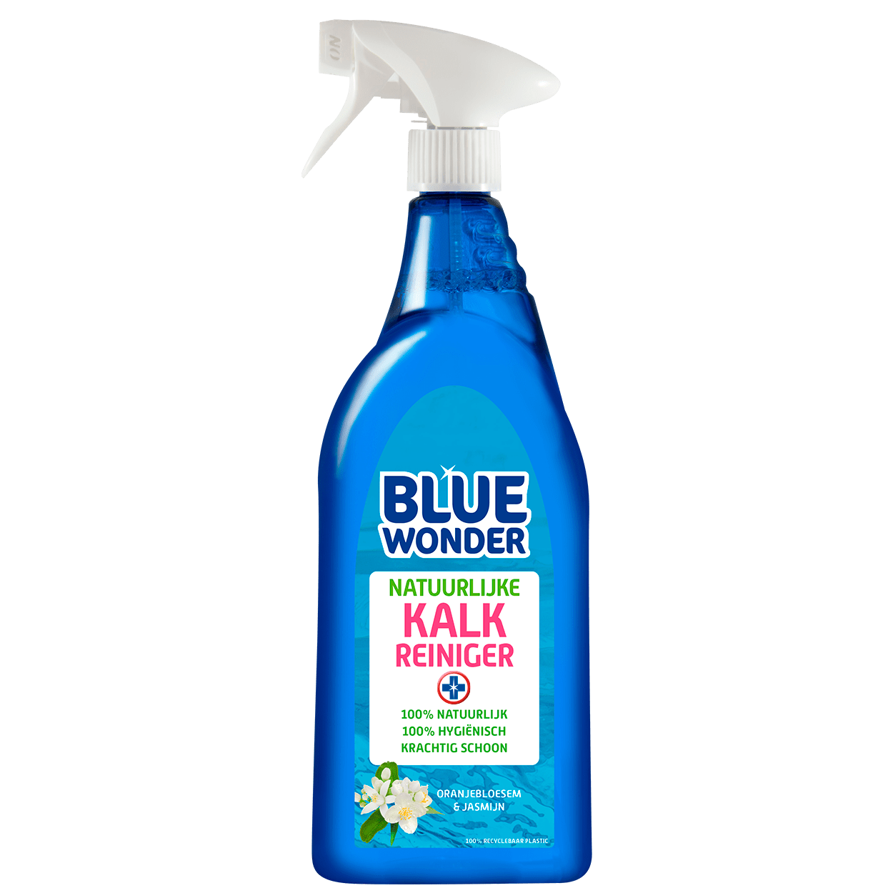 8712038001684 Blue Wonder Natuurlijke Kalk reiniger 750ml spray 2020 07 01 front 2