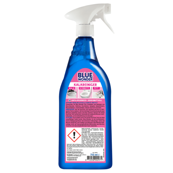 8712038002971 Blue Wonder Kalkreiniger 750ml spray DE back