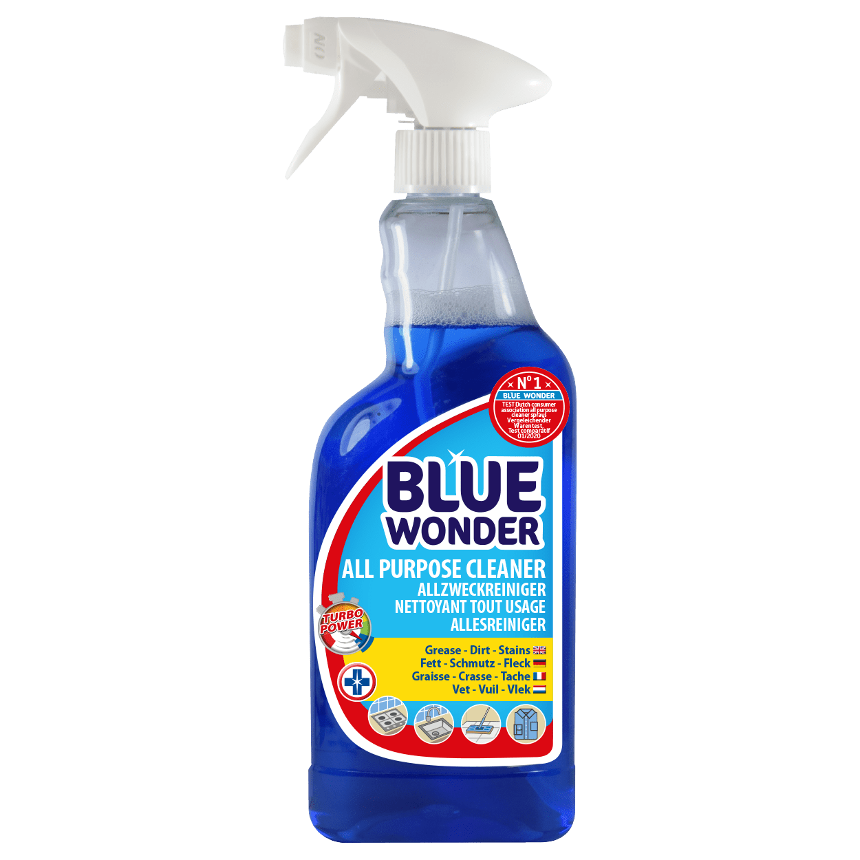 8717097000791 Blue Wonder International Allesreiniger spray front