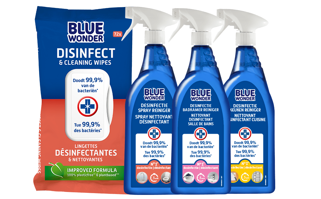 blue wonder desinfectie