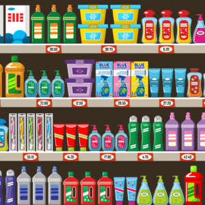 Space for 4x more products on the shelf, less frequent supplies necessary!